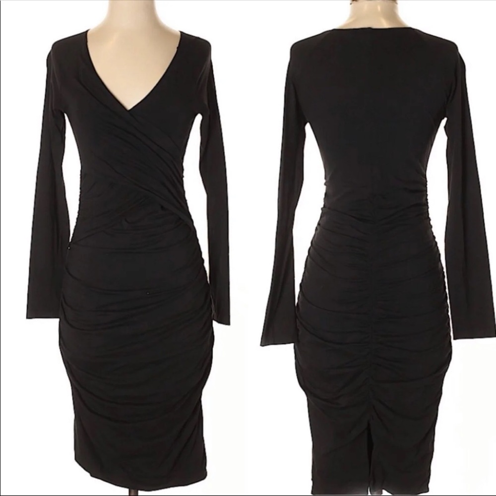 Sundance Eternal Compliments Ruched Dress Black XS